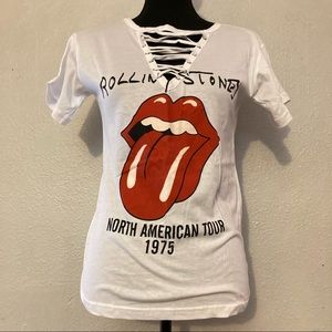 Rolling Stones North American Tour 1975 T-Shirt Small